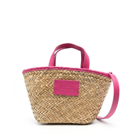 MSGM- raffia tote bag